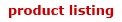 Return to the Product List